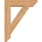 Ekena Millwork Traditional Slat Smooth Bracket w/ Offset Brace, Western Red Cedar, 7 1/2"W x 30"D x 38"H BKT0806X30X38TRA06SWR - alternate 2